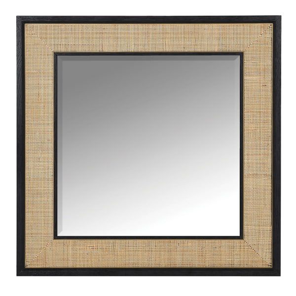 Ebony Square Mirror