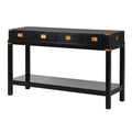 Mayfair Black 4 Drawer Console
